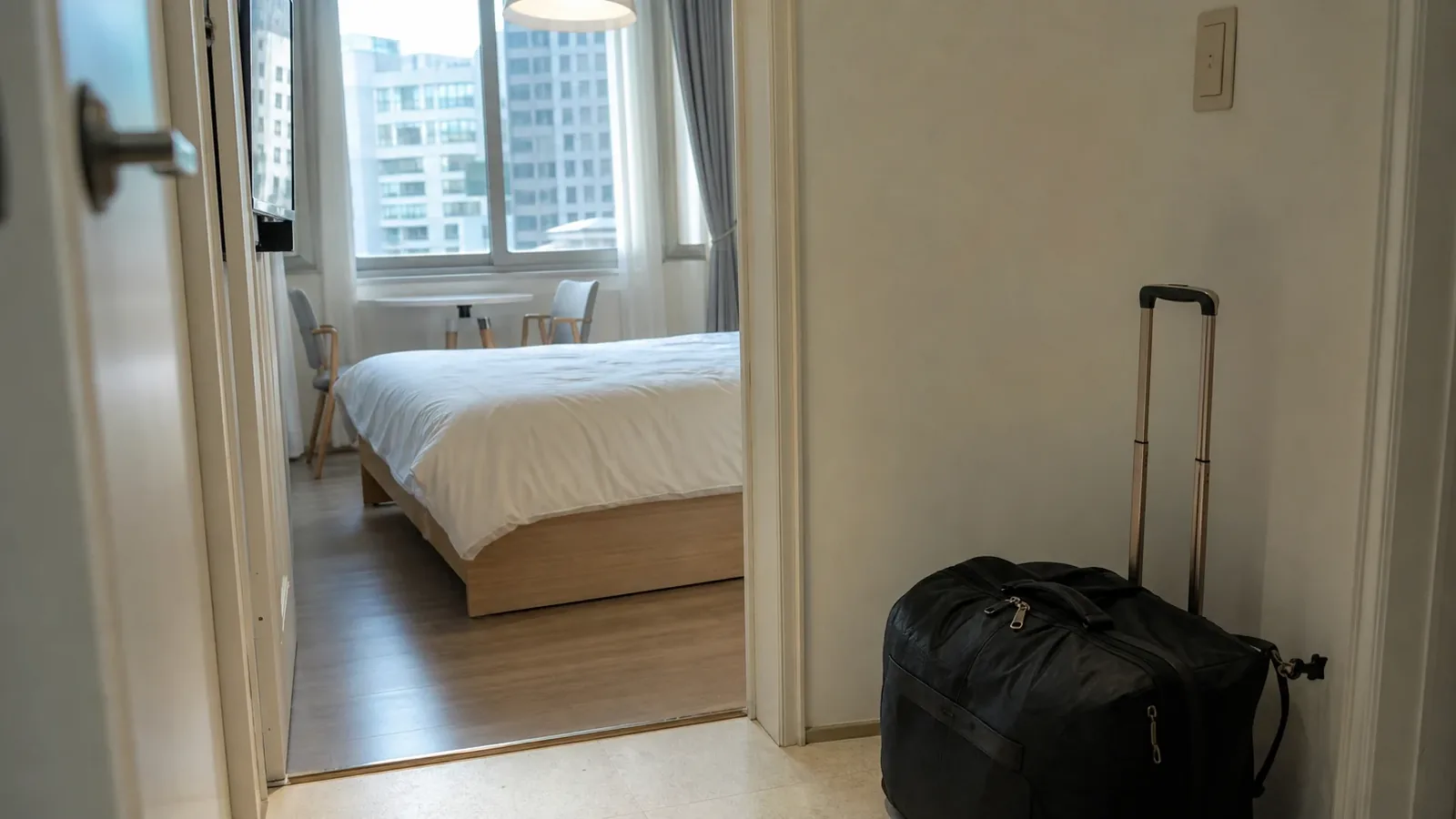 해운대 지역 lodging 방문 전 확인사항을 소개하는 사실적인 참고 이미지
